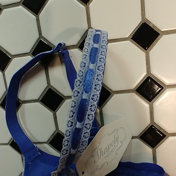 Blue Bra with Lace - Picture 4 of 4